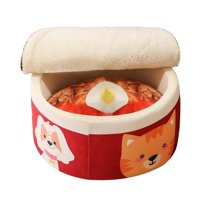 Ioensy - Cute Pet Cat Bed Basket Cojín Cachorro Gatito Kennel Soft House Dog Pet S