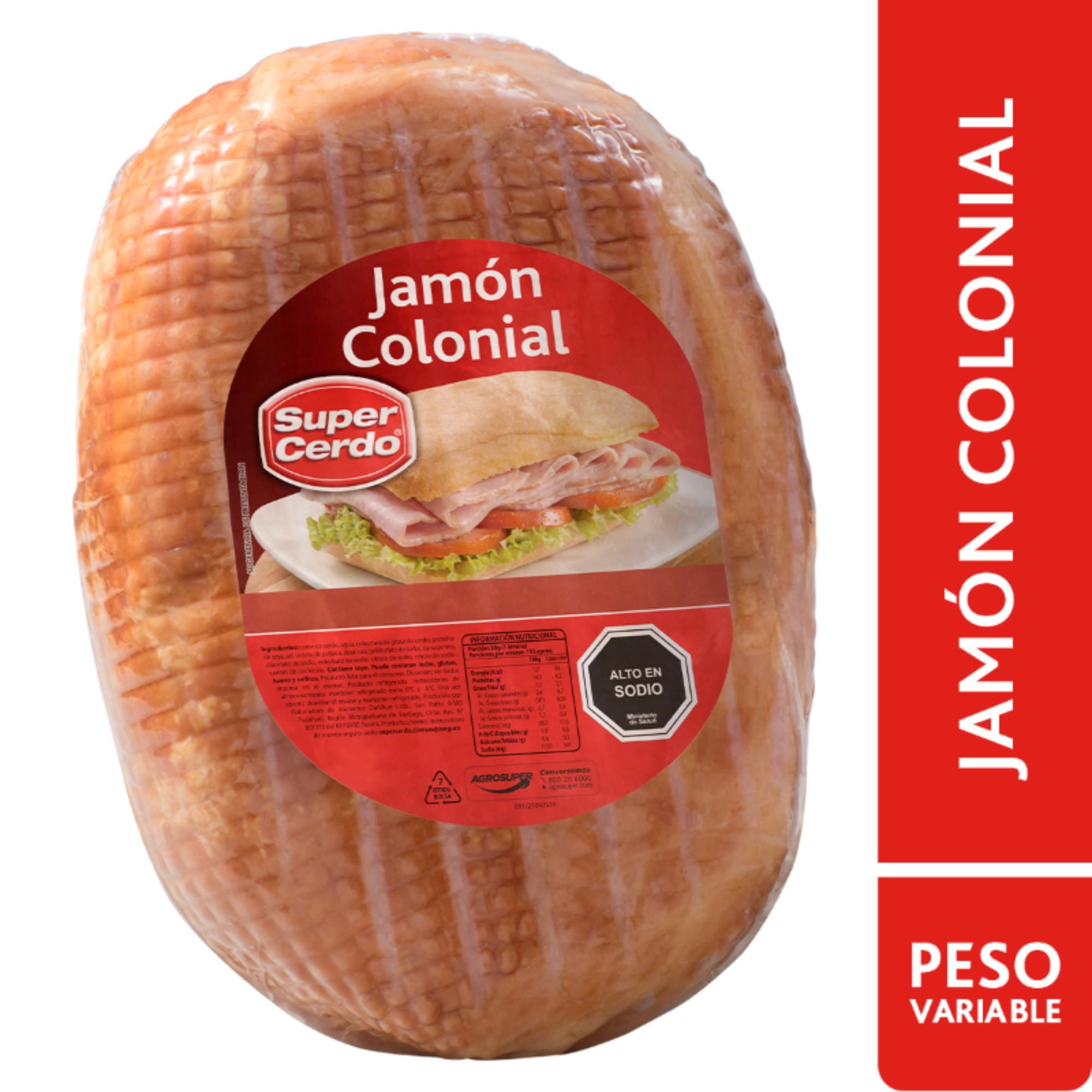 Jamón De Cerdo Colonial Granel 250 g Super Cerdo