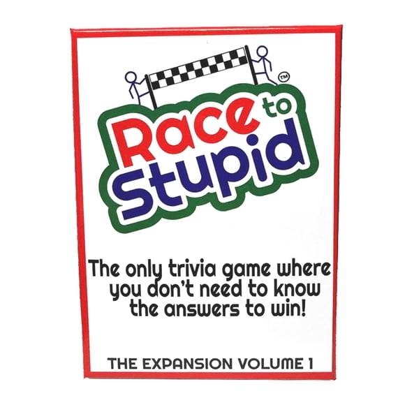 Race to Stupid Expansión Vol. 1 Juego de Cartas de Trivia