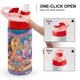 thumbnail image 4 of Sunny DayBotella de Agua con Tapa Pop Top de Un Toque, Acero Inoxidable, a Prueba de Fugas, para Deportes, Botella Infantil rosa 12 oz, 4 of 6
