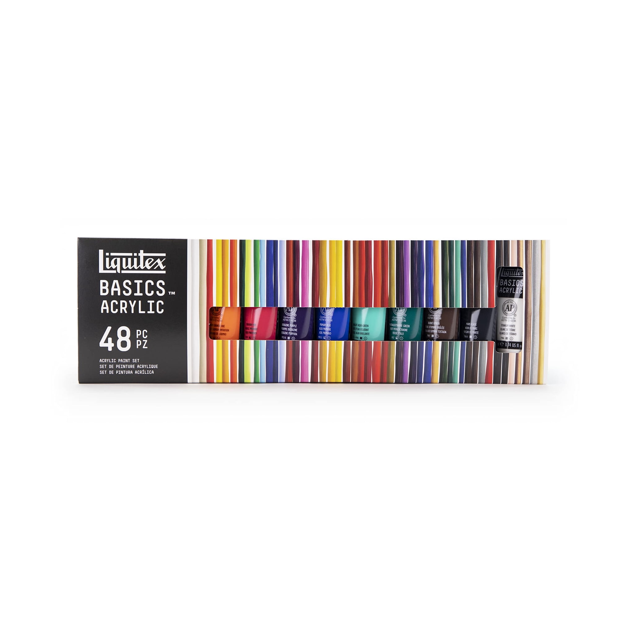 Set De Pintura Acrílica Liquitex Basics, 48 Tubos De 22 Ml