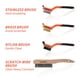 thumbnail image 2 of ValueMax 8PC Wire Brush Set with Beechwood Handle, 2 of 3