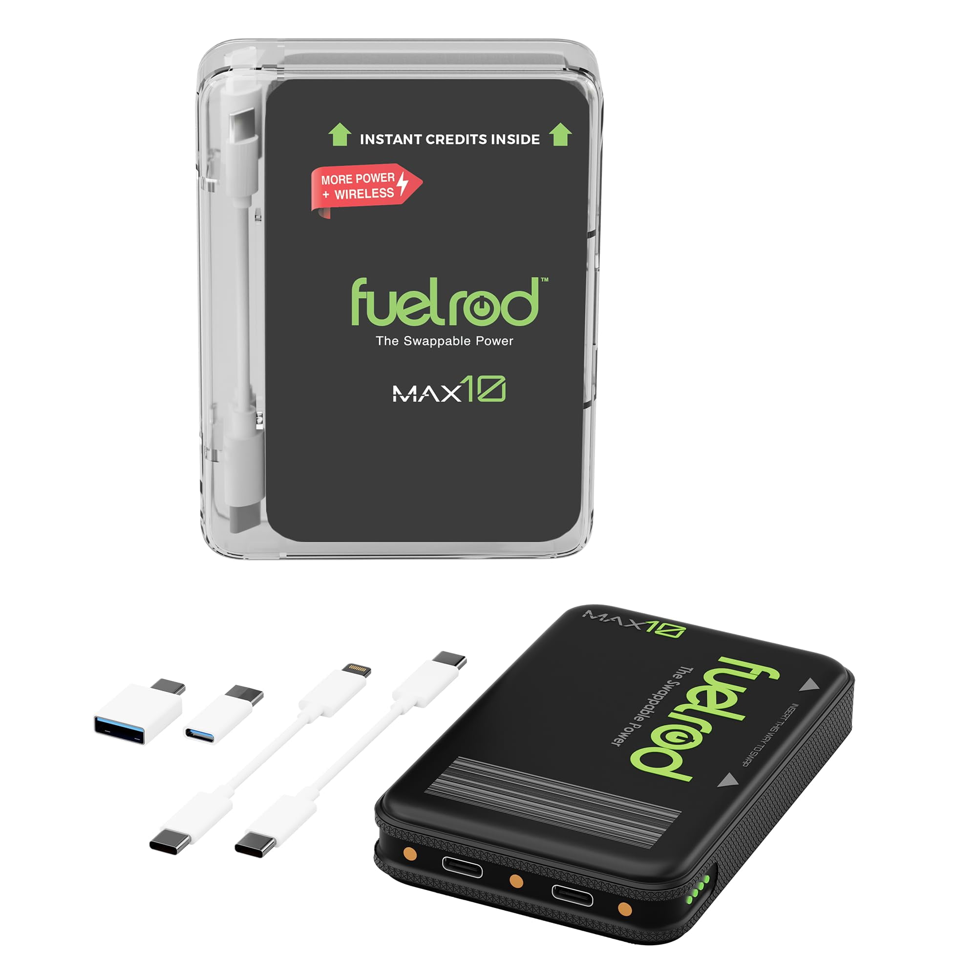 Cargador Portátil Fuelrod Max10 10000mah Inalámbrico Usb-c