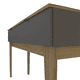thumbnail image 3 of Mesa de Arrimo Rectangular Udine Nogal Grafito, 3 of 7
