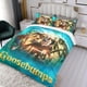 thumbnail image 3 of Escalofríos Conjunto de sábanas temático, trío de piezas, cómodo y amigable con la piel, diseño único, regalo de decoración para el hogar para familiares, amigos y fans,140cm *210cm, 3 of 6