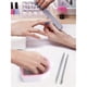 thumbnail image 2 of 3 In 1 Professional Nail Soaking Bowl, Soak Off Gel Polish Remover Bowl Manicure Bowl For Acrylic Nails With Cuticle Peeler And Pusher For Salon Home Nail Art, Universal For Both Hands (Pink), 2 of 2