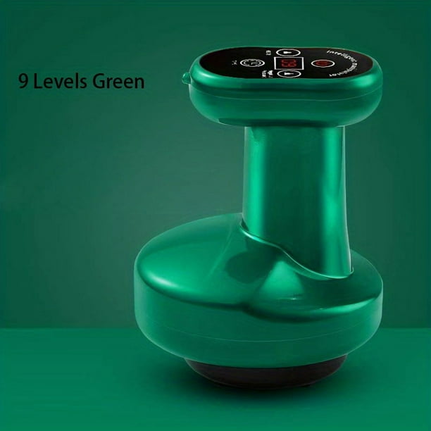 9/12 Levels Electric Cupping Massage Scraping Anti-Cellulite Body Massager Vacuum Cans Suction Cup IR Heating Fat Burner Reduce Puffiness