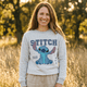 thumbnail image 2 of Polerón Cerrado Mujer Lilo & Stitch Gris Disney, 2 of 6