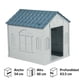 thumbnail image 5 of Casa para perro para Perro 60x54x63.5 cm Blanco, Azul, 5 of 5