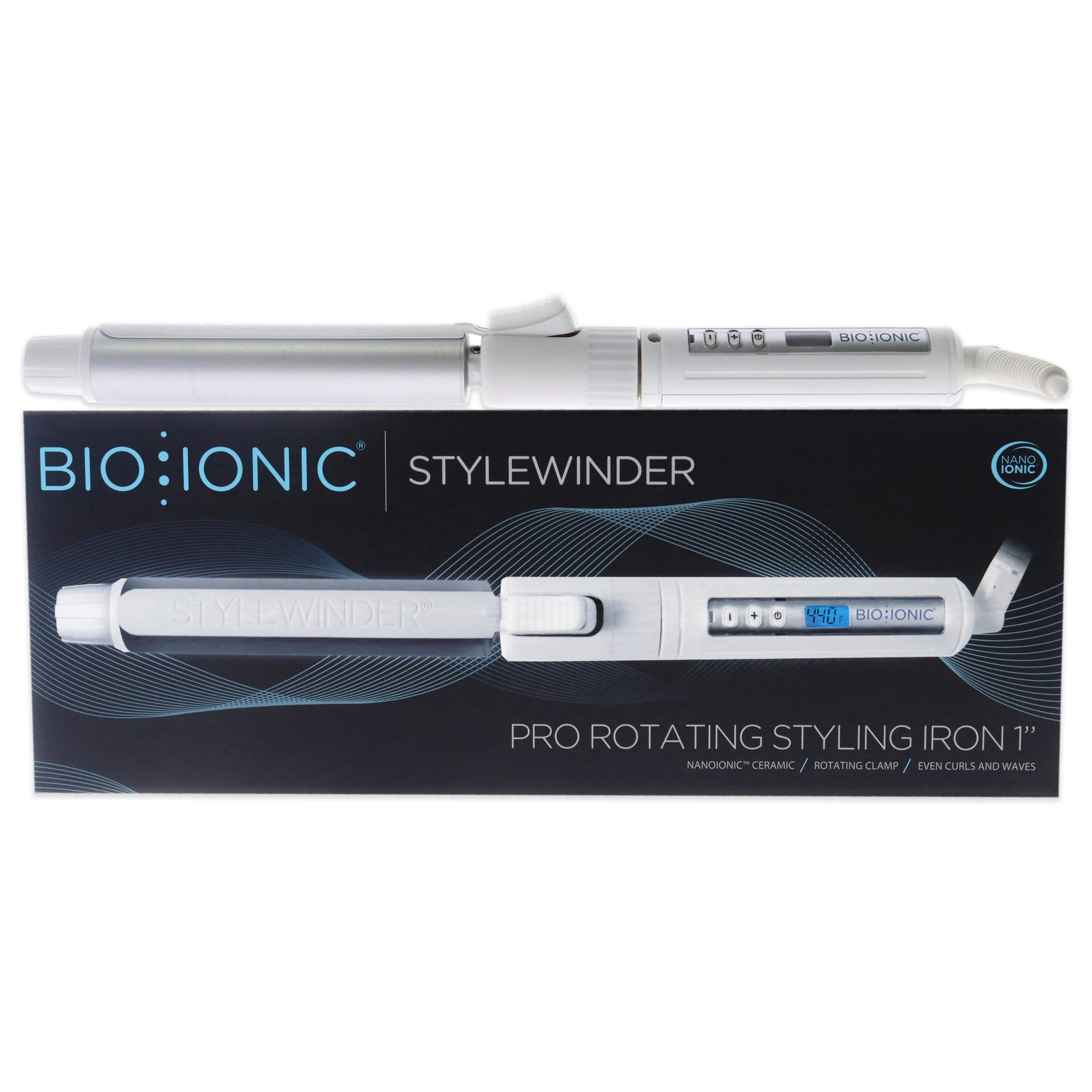 Plancha Rotatoria Bio Ionic Stylewinder Pro Blanco 1 Pulgada Mujer