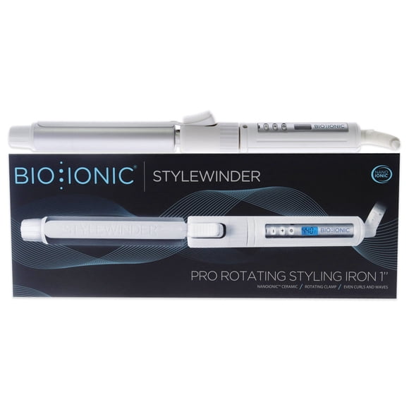 Plancha Rotatoria Bio Ionic StyleWinder Pro Blanco 1 Pulgada Mujer