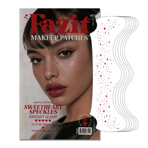 Parches de maquillaje Fazit Sweetheart Speckles Glitter para rostro