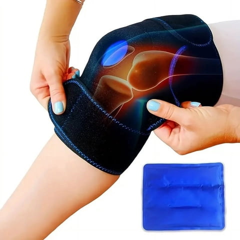 Recovery Soporte Rodilla Con Gel Pack Para Frio / Calor