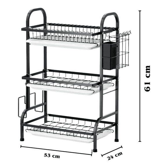 Escurridor loza platos 3 niveles cocina