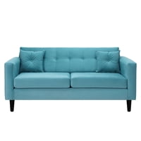 Bodevir - Sofa New Retro 3C Felpa 00 Turquesa