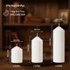 thumbnail image 2 of Velas tipo pilar Trxvxo 18 uds blancas 5/7,5/15 cm sin goteo, 2 of 8