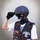 thumbnail image 2 of Casco De Motocicleta De Fibra De Carbono Medio Rostro L Negro, 2 of 8