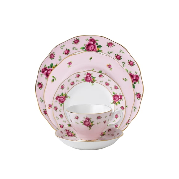 Vajilla Royal Albert New Country Roses Pink de 5 piezas