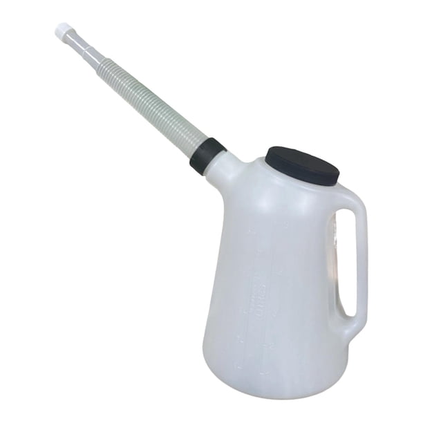 Bidón de aceite, dispensador de aceite de motor, ligero, versátil, recipiente robusto con tapa para llevar, taller de reparación de automóviles, garaj 5 litros