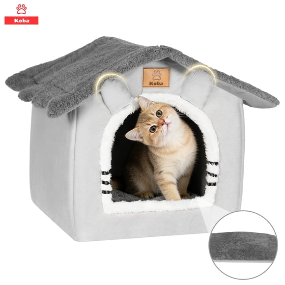 Casa Iglu Para Mascota Cama Gatos Michis Con Cojín Lavable