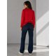 thumbnail image 2 of Polera Manga Larga Cuello Redondo 250g Basica Unisex Algodon Rojo Xs-s Lisa, 2 of 3