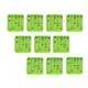 thumbnail image 2 of Cartones de bingo Regal Bingo Bulk con ventanas corredizas, paquete de 10 unidades, color verde, 2 of 6