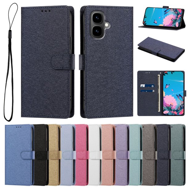 Cartera Funda para Infinix Smart 10 Carga Inalámbrica, Azul Marino