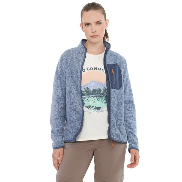 Polar Outdoor Mujer Mix Telas Azul Corona