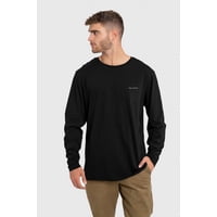 Polera Orgánica Manga Larga Classic Negro Hombre Falcone