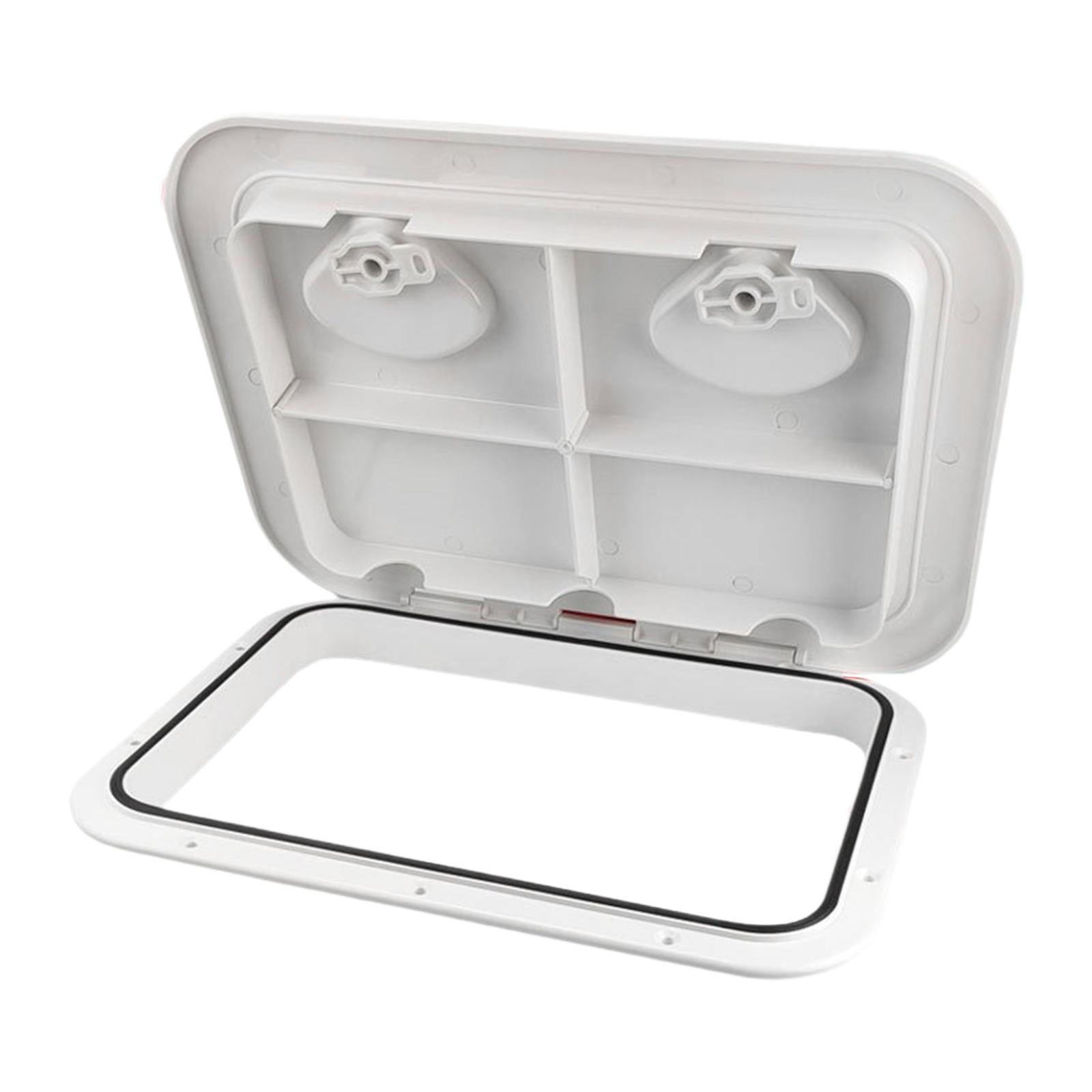 Ioensy - Tapa De Escotilla De Acceso A Cubierta De Barco Marino, Tapa Rectangular De Escotilla De Barco Para Barco, Kayak, Rv, 353Mm X 606Mm