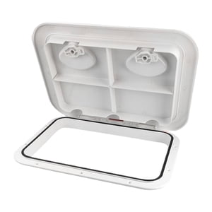 Ioensy - Tapa De Escotilla De Acceso A Cubierta De Barco Marino, Tapa Rectangular De Escotilla De Barco Para Barco, Kayak, Rv, 353Mm X 606Mm