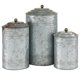 thumbnail image 2 of Tarros decorativos deco 79 juego de 3, 30 cm, gris galvanizado, 2 of 9