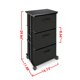 thumbnail image 2 of Carcasa Dresser Storage Max Con 3 Cajones De Tela Negra, 2 of 7