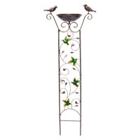 Ioensy - Baño Para Pájaros Con Enrejado De Jardín, Altura Exterior De 100 Cm Para Patio, Césped, Colibrí Versátil