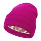 thumbnail image 1 of suxuMhao Gorros de Invierno para Gorro de Punto - Paquete de 2, Gorro Holgado, Gorro Rosa Oscuro, Gorro Tejido Cálido con Borde Rizado, Gorro de Punto Elástico, Talla Única Que Se Ajusta a la, 1 of 2