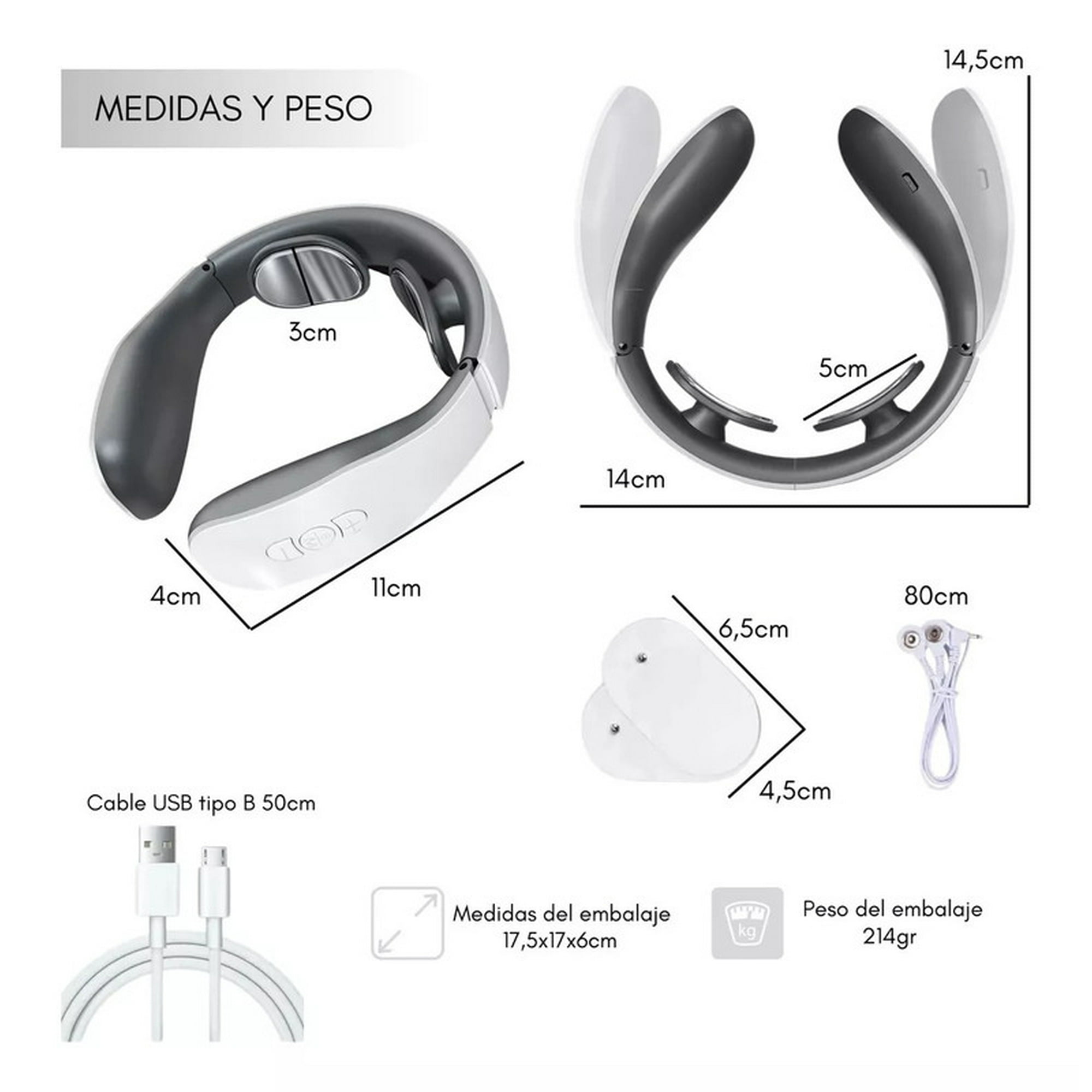 Genérico - Masajeador Cuello Electroestimulador Cervical Lau