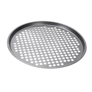 Magideal - Molde Para Pizza Con Agujeros, Herramienta De Cocina Para Panadería, Calentamiento Rápido, Práctico Molde Para Pizza Con Queso, Recipiente Para Hornea 36 Cm