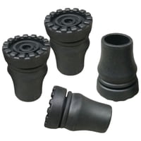 Magideal - Puntas De Bastones De Repuesto De 4 Uds., Tapas Protectoras Antideslizantes De Estabilidad, Casquillos De Muleta Para Bastón De Senderismo, Bastón De