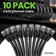 thumbnail image 2 of Cable Ethernet GearIt Cat 6, 7 pies, 10 unidades, 10 Gbps, RJ45, negro, 2 of 9