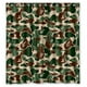 thumbnail image 1 of Cortina de ducha de camuflaje Bapeing Ape con ganchos, tamaño 60 x 72 pulgadas, 1 of 3