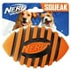 thumbnail image 1 of Pelota de fútbol de goma para perros Nerf con chirriador en espiral, naranja, 1 of 3