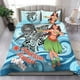 thumbnail image 1 of Juego de cama Samoa Americana - Polinesia Niñas con tiburón, 1 of 3