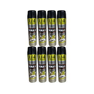 Pack 8 Insecticida Tanax En Aerosol 220Cc Elimin Arañas Y Cucarachas