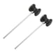 thumbnail image 1 of 2x Pedal De Tambor Batidor Eje De Metal Mango De Acero Inoxidable Pedal De Pie De Tambor, 1 of 5
