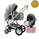 thumbnail image 1 of Coche Travel System Con Accesorios Gris LuBabycas, 1 of 8