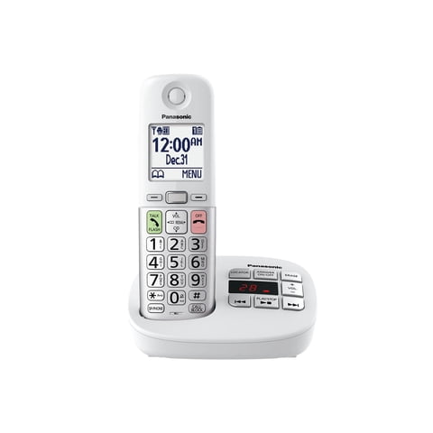 Teléfono Inalámbrico Panasonic Kx-Tgu430W Con Pantalla Grande Y Botones