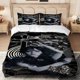 thumbnail image 1 of 3pcs Wednesday Women'S Surreal Art Digital Print Bedding Set Including 1 Duvet Cover And 2 Pillowcases, 1 of 1
