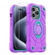 thumbnail image 1 of Funda resistente KCJ para iPhone 15 Pro Max de 3 capas, 1 of 8