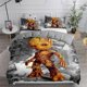 thumbnail image 1 of Tree People Groot Cartoon Bedding Set Duvet Cover Pillowcase Boy Girl Gift Single Twin King Size Bedding Bed Sheets, 1 of 5