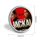 thumbnail image 2 of El día del chacal-Theme Round Button Badge: Premium Metal Construction, Ideal for High-End Events 2.8 cm, 2 of 6